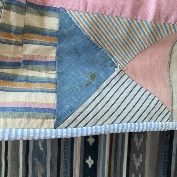 Colorful Vintage Patchwork Quilt - Picture 11 of 13